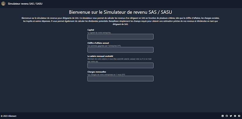 SAS / SASU income simulation